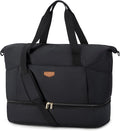 Missnine Weekender Bag for Women, Foldie Travel Bag Expandable with Shoes Compartment Travel Duffel 50L Carry on Overnight Gym by Missnine