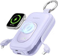 RORRY CharmGo Portable Charger, 20000mAh PD 30W Portable Charger Power Bank | Built-in Cables, Fast Charging Keychain Portable Battery Pack, Travel Essentials for iPhone, Apple Watch, iPad by RORRY