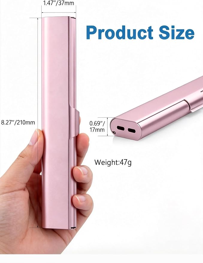 Portable Toothbrush Travel Case: Breathable & Dirt-Proof Hotel Camping Outdoor - Aluminum for Storage Recyclable Traveler (1, Rose Gold) - Image 8