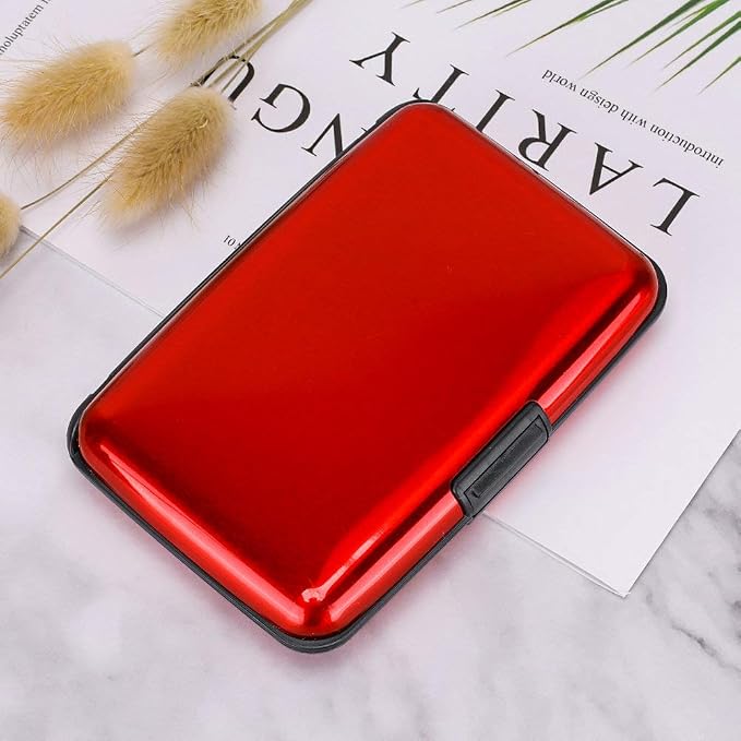 RFID Blocking Credit Card Protector Case Holder Wallet for Men Women | RFID Blocking Credit Card Protector Aluminum ID Case Hard Shell Business Card Holders Metal Wallet for Men or Women - Image 7