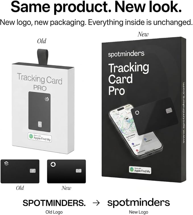 SPOTMINDERS Apple MFi Certified Credit Card Wallet Tracker PRO 4-Pack (iOS Only) Works with Apple Find My Rechargeable Tracking Card for Wallet IP68 0.07in Slim iPhone Item Finder for Luggage or Purse - Image 4