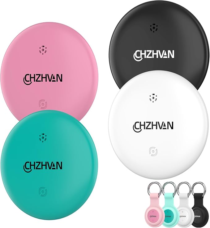 2026 Upgraded Android Tracker Tags, Official Google Certified Smart Bluetooth Tracker, Compatible with Find Hub App(Not for iOS and Huawei), Air Tag for Android, Item Locator Key Finder/Luggage Tag by CHZHVAN