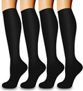 4 Pairs-Compression Socks for Women&Men Circulation-Best Support for Nurses,Running,Athletic by LaiteHebe