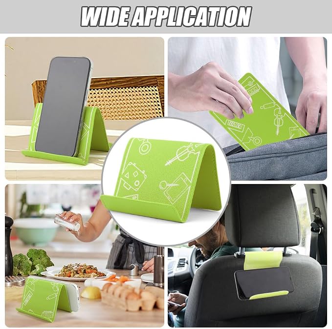 Airplane Phone Holder Flexible Flight Cell Phone Holder and Flexible Tablet Stand Airplane Travel Essential Accessories for Most Smartphones, Tablets(Color:Green) - Image 7