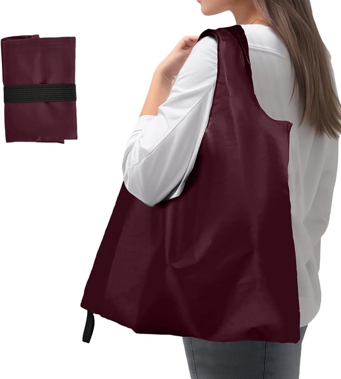 Foldable Shopping Bag, Reusable Grocery Bag Holder, Tote Bags by Unknown