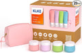 23 Pcs Travel Bottles for Toiletries,Travel Containers for Toiletries | 23-Piece Silicone Travel Bottles Set, TSA Approved Leakproof Toiletry Kit with 2 Bags, Squeeze Bottles, Jars, Pump & Spray by KLKE