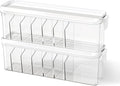 2 Pack Cable Organizer Box with Lid, Charge Cord Storage Organizer | Stackable Cable Storage Box, Fixed Dividers, No Cable Ties, Clear Dustproof Wire Management for Home Office Electronics by MSHOMELYDIRECT