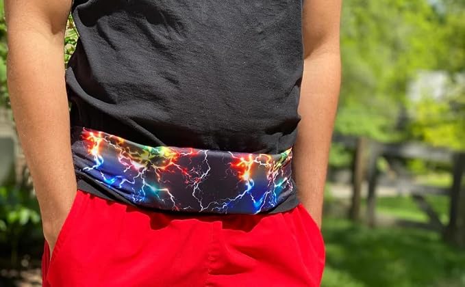 BANDI Plus Size Fanny Pack for Women - Travel-Ready Pocket Belt with Secure Hidden Money & Running Belt for Phone, Passport, Keys, & Medical Devices, Adjustable Fit, Comfortable (Cosmic) - Image 8