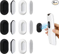 XYOFUN Magnetic Remote Control Holder Wall Mount - 6 Pcs White & Black | No Drill Self-Adhesive Organizer, For Air Conditioner & TV Remotes, Storage Caddy for Televisions Backside by XYOFUNDailyNecessities