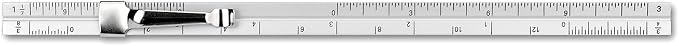 Alumicolor Aluminum Architect Pocket Scale With Clip, 6IN, Silver - Image 4