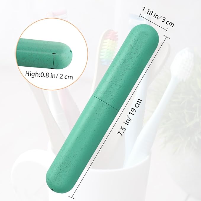 4 Pack Travel Toothbrush Case, Holder Toothbrush Travel Containers for Trip Home Camping Dust-Proof and Sanitary, Travel Toothbrush Holder - Image 3