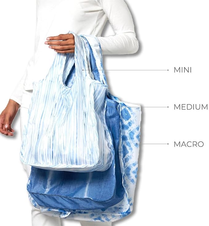 Pure Sage Reusable Grocery Bag - Stylish Shopping Bags for Groceries - Foldable Tote Bag - Image 5