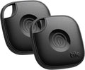 Life360 Tile - Bluetooth Tracker, Keys Finder and Item Locator for Keys, Bags and More. Phone Finder. Both iOS and Android Compatible. 2-Pack (Black) by Life360