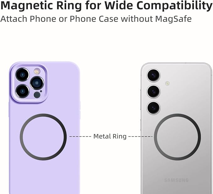 Universal Magnetic Phone Holder with Tripod & Camera Mount Adapter | Aluminum, 1/4" Thread & Cold Shoe, Fits iPhone MagSafe, 360° Rotatable, Foldable, Portable Design for Photography/Video/Vlog - Image 4