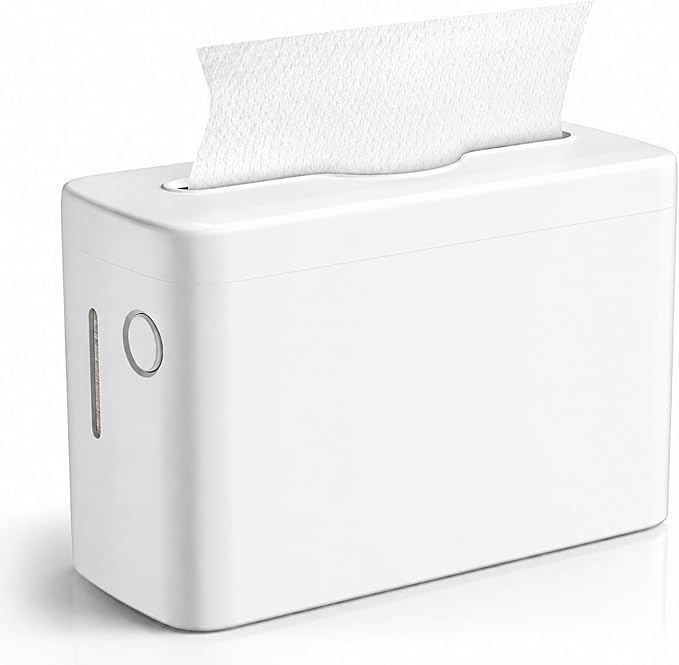 Paper Towel Dispenser Countertop, Commercial Multifold/Trifold/C Fold/Z Fold Paper Towel Dispenser, Hand Towel Dispenser for Bathroom, Bedroom, Kitchen, Toilet White by Xlxker