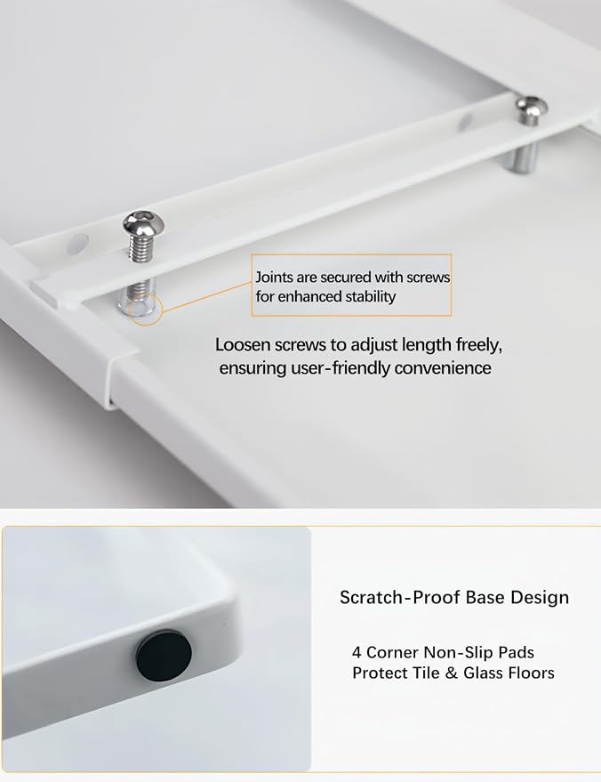 2 Pack Expandable Cabinet Shelf Organizer Riser for Kitchen Pantry Cupboard Under Sink Countertop (2 pack 8.2’’D * 12.2-21.6’’W * 10.4’’H) (white) - Image 6