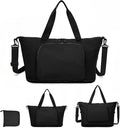 Foldable Travel Bag for Women, Expendable Compact Personal Item Tote Bag | 32L Lightweight Packable Folding Compact Weekender Bag, Nylon Travel Duffel Bag with Luggage Sleeve for Airplane Travel Gym by MIAOJIE