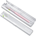 Toothbrush Case Cover for Traveling, Aluminum Toothbrush Holder for Manual Toothbrush + Mini Toothpaste, Portable Tooth Brush Storage Box for Camping Business Trip-Silver (1 Pack) by vueowcue