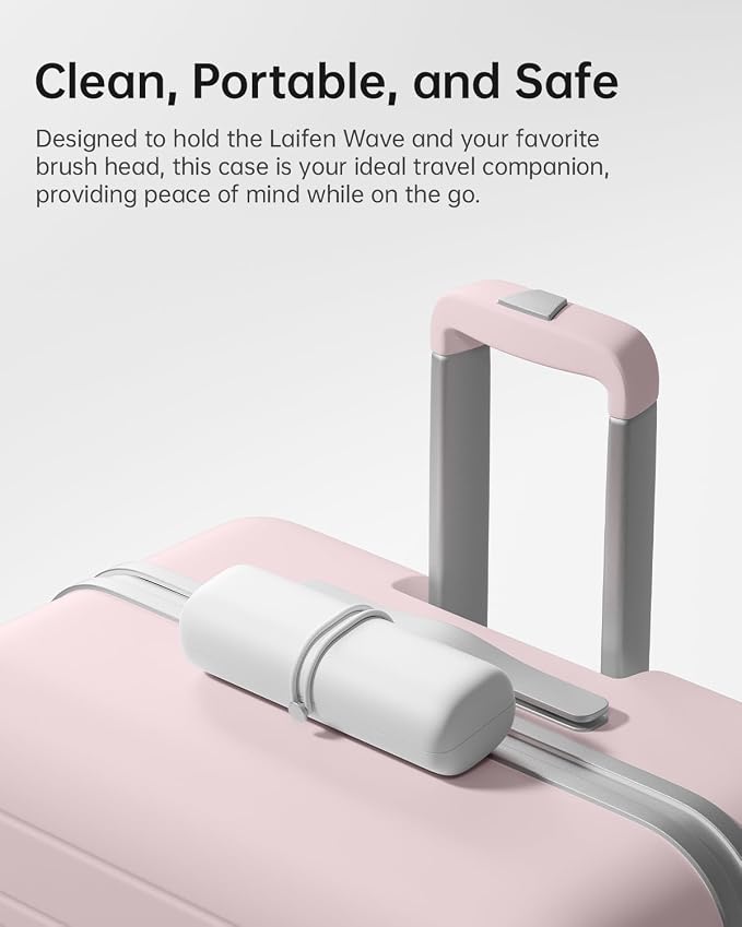 Laifen Wave Electric Toothbrush Travel Case (White), Lightweight, Hygienic, Easy-to-Clean, Compatible Only Wave Pro & Wave, Not Compatible with Wave Special | Food-Grade ABS, Drop Protection, 130g Lightweight, Easy-Clean Hygienic Interior, Not Compatib... - Image 2