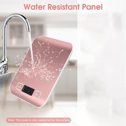 Digital Shipping Scale,Stainless Steel Panel, Accurate Portable Postal Scale for Packages, Small Business,Kitchen, Food, Handmade, Liquids, and Boutique (Rose Gold Rechargeable(10kg/1g)) - Image 7