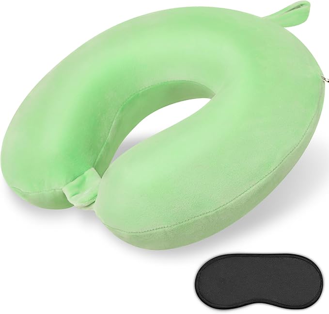 Neck Pillows for Travel Comfortable Travel Neck Pillow U Shape Memory Foam Support Neck and Head Portable Neck Travel Pillow Suitable for Airplane Trains Car Travelings by Gosider