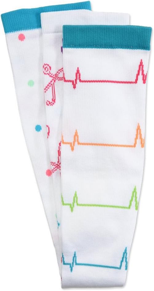 Nurse Mates 3 Pack Women's Compression Socks | 12-14 mm/Hg | Reduce Swelling | Improve Circulation | One Size | 3 Pair by Nurse+Mates