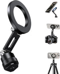 elitehood Magnetic Phone Tripod Mount for Magsafe, iPhone Camera Mount | Aluminum iPhone Tripod Mount Adapter with 1/4” Screw, Cold Shoe Phone Holder for Camera, Fits iPhone 17/16/15/14 Series by Builtyourelitelive