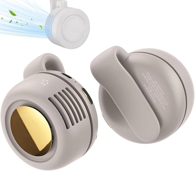 Portable Silent Bladeless Mini Fan Mini Clip On Fan Adjustable 3 Speeds by Unknown