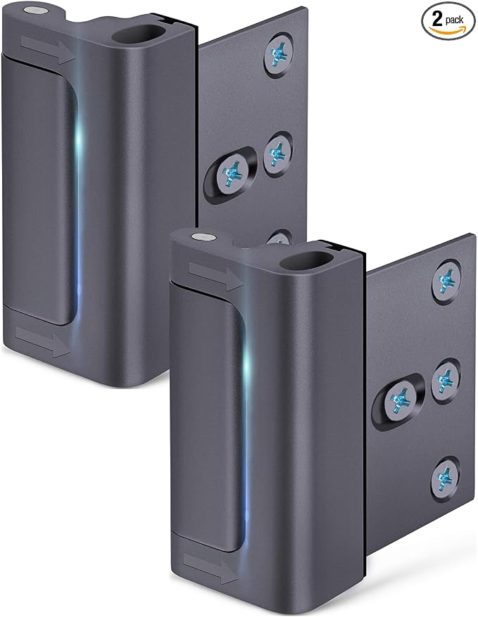Door Reinforcement Lock Child Proof Door Locks for Front Door Kids Safety | Home Security Door Safety Locks from Inside, Easy top of door latch lock Drilling Required, keeps safe & stops forced entry by EverPlus