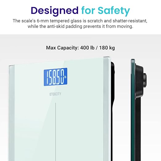 Etekcity Digital Body Weight Bathroom Scale with Step-On Technology, 400 Lb, White (Pack of 2) - Image 5