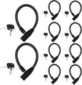 Child-Proof Refrigerator Lock for Kids & Adults - Lock for French Door Fridge and Cabinet (Small, Black - 10 Pack Keyed Alike) by UrbanAugust