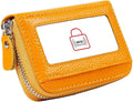 Women's RFID Blocking 12 Slots Credit Card Holder Leather Accordion Wallet by Cynure