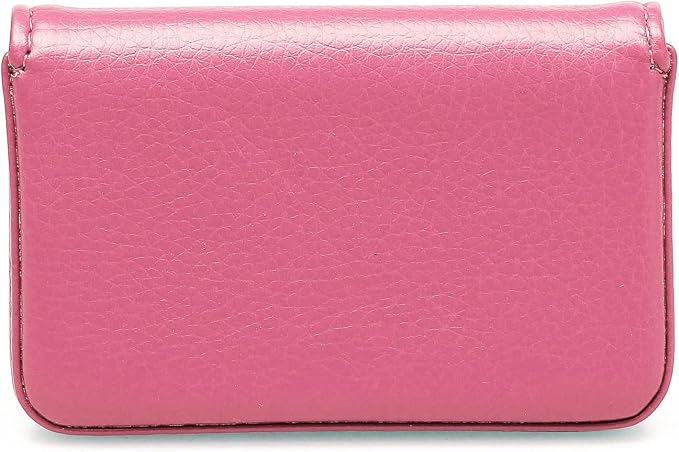 RFID Blocking Wallet - Minimalist Leather Business Credit Card Holder with Magnetic, Pink, Small - Image 4