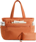 TOPEAST Tote Bag for Women Puffer Travel Carry On Bags with Laptop Compartment & Cup Holder Work Tote for Weekend Overnight by TOPEAST