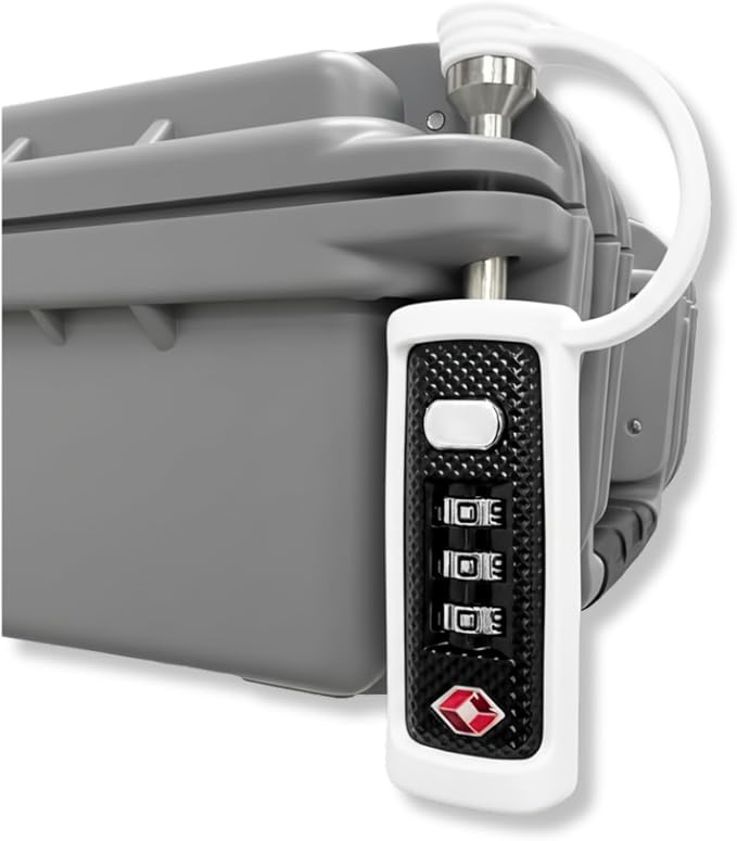 Cut-Resistant Gun Lock, TSA Approved Tamper-Proof Child-Safe Padlock, Black by CedarMillFineFirearms