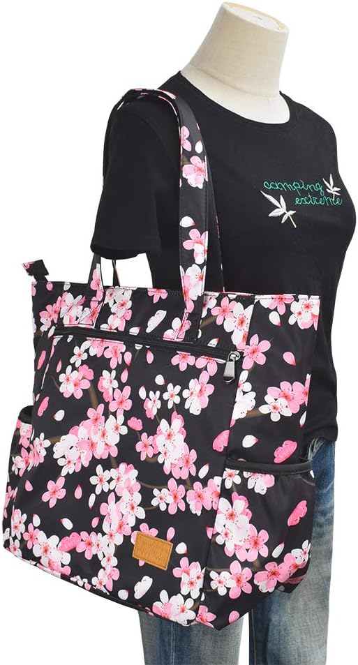 CLOUDMUSIC Shoulder Tote Bag For Nurses Teachers Work Gym Travel Beach Women With Large Capacity Waterproof - Image 2