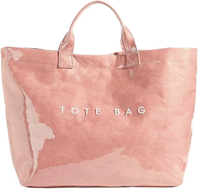 Lushandy PVC Tote Bag for Women Jelly Beach Bag Top Handle Hobo Handbag | Water-Resistant, Wipe Clean, Lightweight by Lushandy