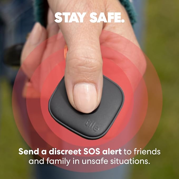 Life360 Tile - Bluetooth Tracker, Keys Finder and Item Locator for Keys, Bags and More. Phone Finder. Both iOS and Android Compatible. 1-Pack (Midnight) - Image 6