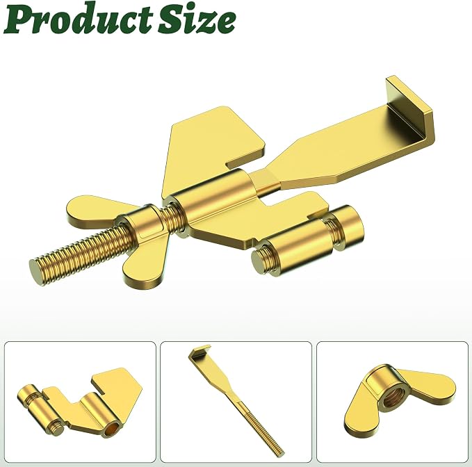 1 PCS Gold Portable Door Lock,Heavy-Duty Portable Door Lock for Home, Travel, Hotels, Apartments - Image 4