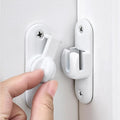 White 90/180 Degree Sliding Door Latches,Zinc Alloy Flip Latch | Barn Door Latch,Cabinet Lock,Right Angle Door Lock,for bedroom,cabinet,drawer,Gardens,Wine Cabinet,garage,window,Pet Cage by Wocoe