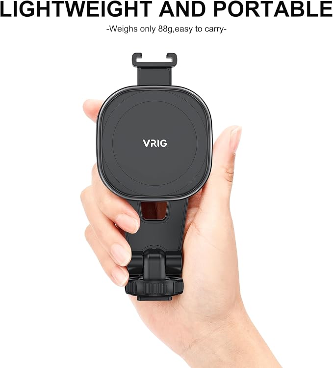 VRIG MG-03 Magnetic Phone Tripod Mount for iPhone and MagSafe Cases | 360° Rotation Cold Shoe, Camera Phone Mount Compatible with iPhone 17 16 15 14 13 12 Series, Phone Holder for Camera, Tripod - Image 7