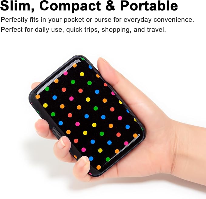 Credit Card Holder Small RFID Blocking Wallet Business Metal Slim Mini Aluminum Hard Case for Women Men - Image 2