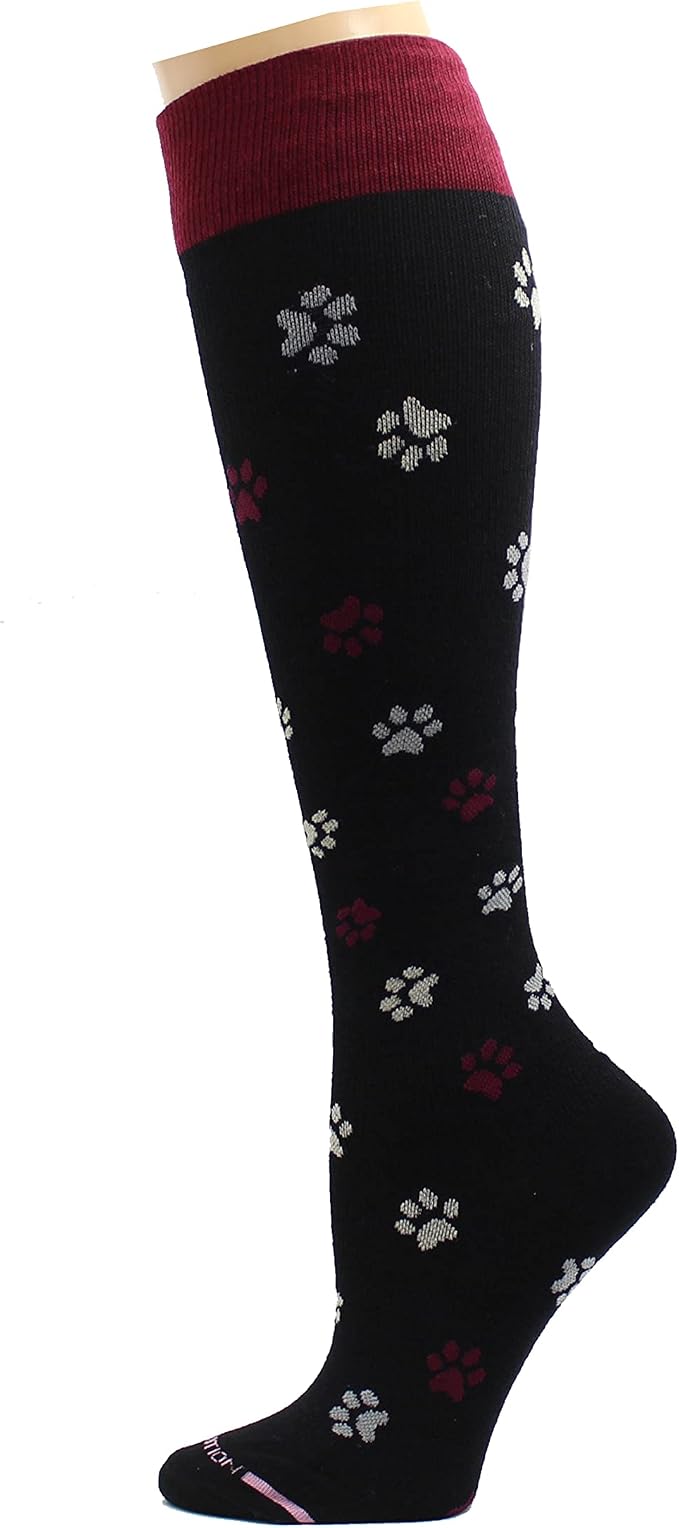Dr. Motion 4 Pairs Therapeutic Graduated Compression Women's Knee-hi Socks - Image 2