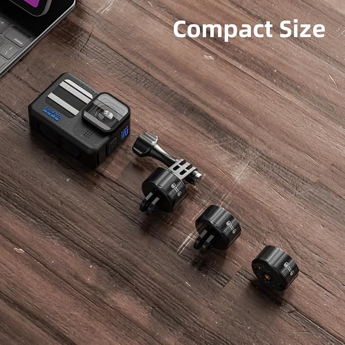 Magnetic Mount Accessories, Basic Set Quick Release Adapter Compatible with Gopro Hero 13/12/11/10/9, Insta360, AKASO, DJI and More (Magnetic Quick Release Kit) - Image 2