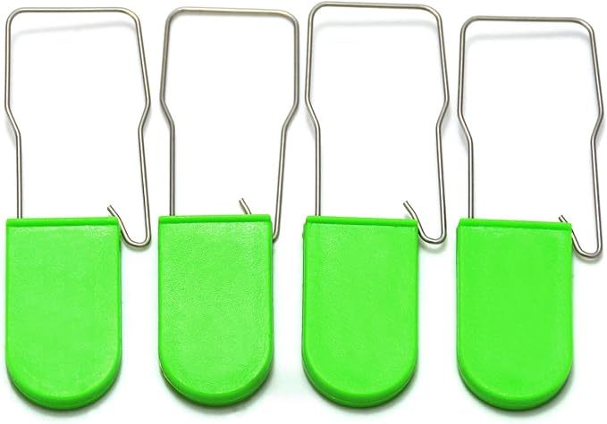 100pcs Security Metal Wire Padlocks, Plastic Security Seals Disposable Anti-Tamper Tag Locks with Numbered Anti Tamper Tag Hasps (Green, 100pcs) - Image 7