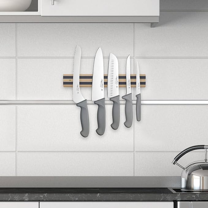 HIC Kitchen Magnetic Knife Holder and Tool Storage Bar, Wood, 12-Inches, 12 inch - Image 5