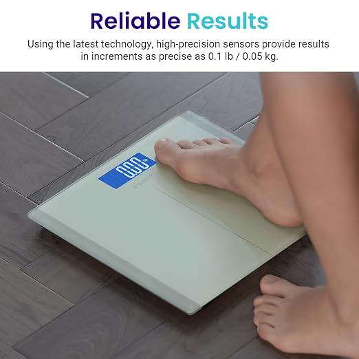 Etekcity Digital Body Weight Bathroom Scale with Step-On Technology, 400 Lb, White (Pack of 2) - Image 2
