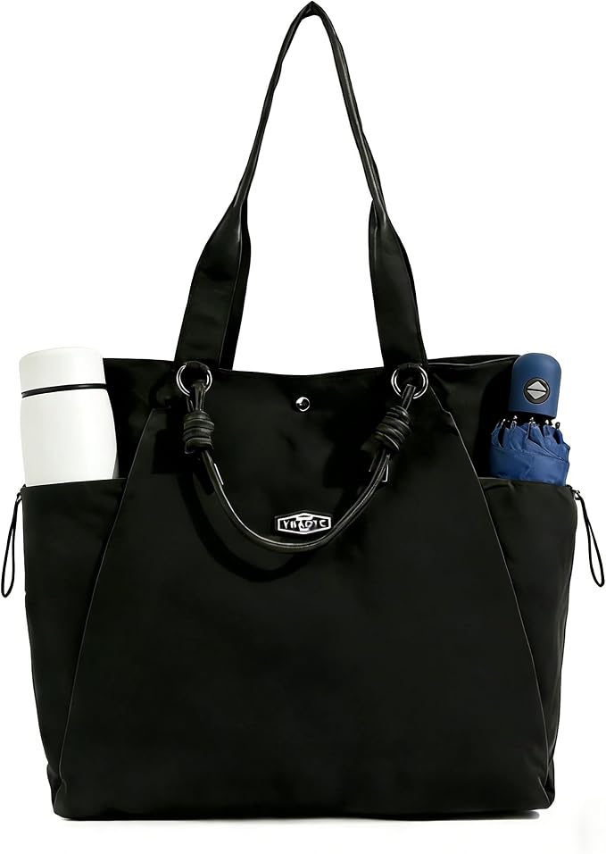 Tote Bag for Women, 17.6L Unisex Lightweight Nylon Totes Purses and Handbags | functionality by Levieny