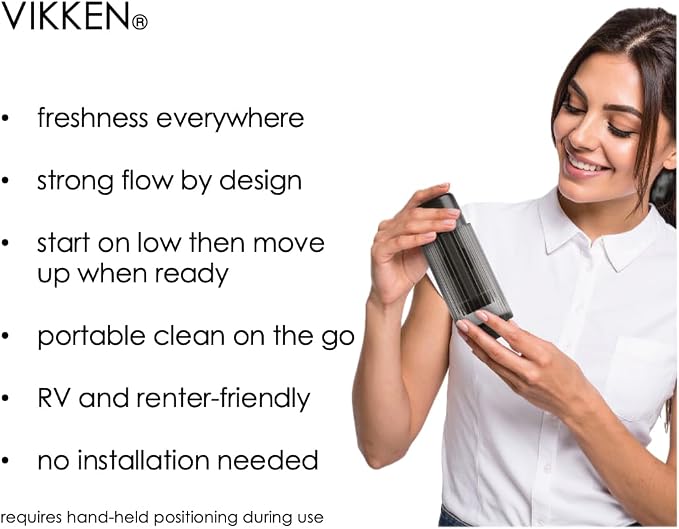 VIKKEN® Go+ Portable Travel Bidet, Rechargeable, 300ml Classic | Handheld personal hygiene water jet, men and women; 2 spray modes; fits standard bottles; carry bag, spare seals - Image 5