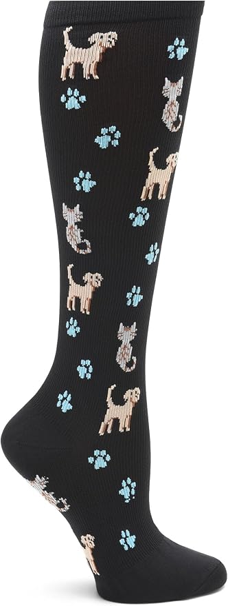 Nurse Mates Women's Calf Socks | 12-14 mmHg Compression | Superior Support & Comfort | 1 Pair by Nurse+Mates